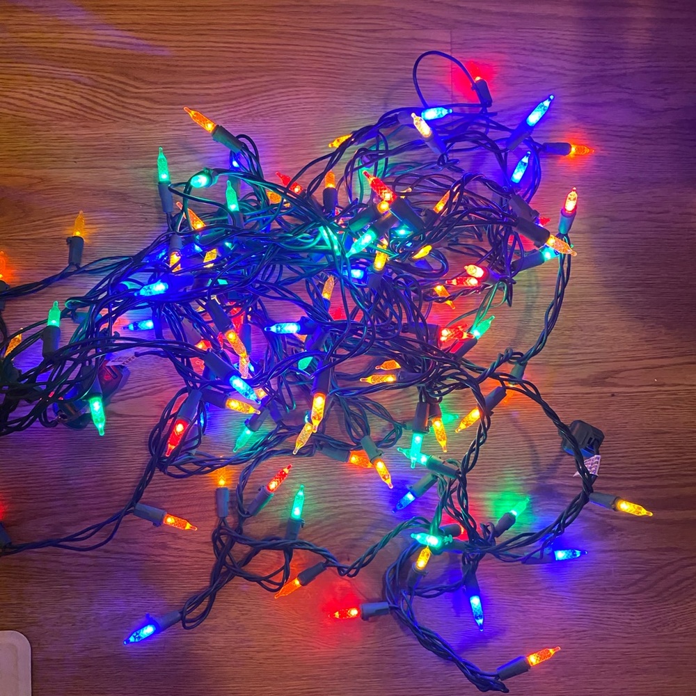 Christmas lights. Vibrant.